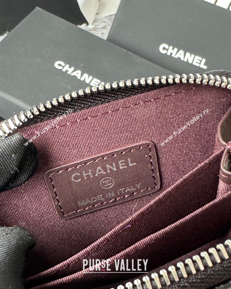 Chanel Grained Calfskin Leather Classic Zipped Coin Purse Black 2026 AP0216 (SSZ-260204026)