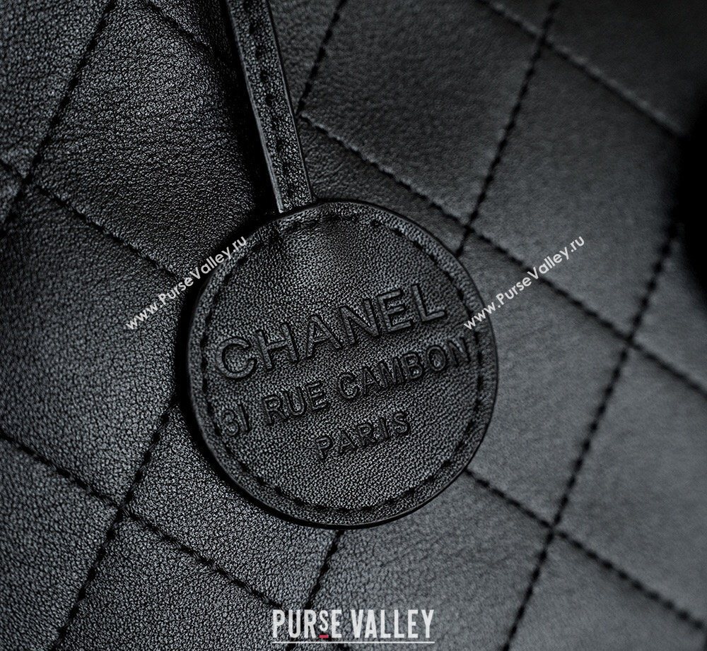 Chanel Calfskin Leather Shopping Bag Black 2026 CH020402 (yezi-260204059)