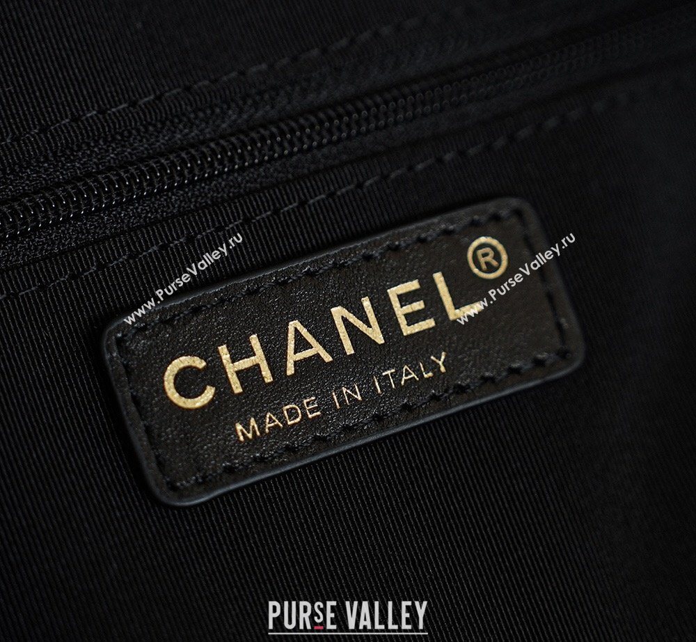 Chanel Calfskin Leather Shopping Bag Black 2026 CH020402 (yezi-260204059)