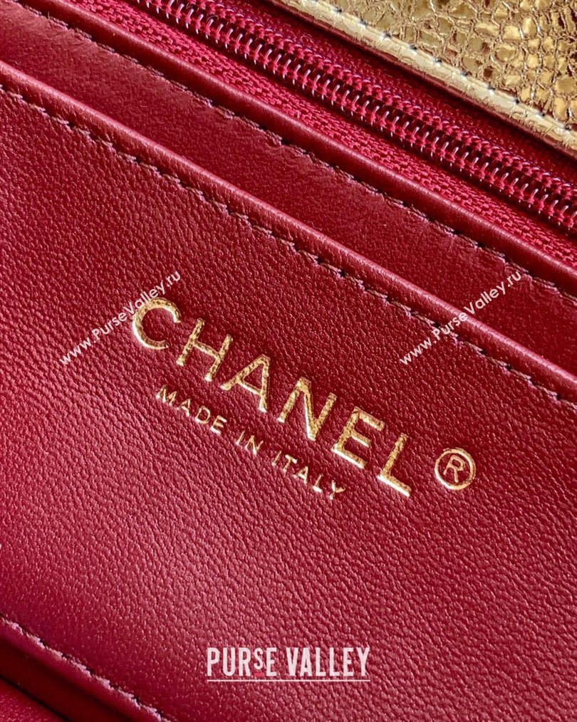 Chanel Chevron Lambskin Leather Flap Top Handle Bag Gold 2026 AS6044 (yezi-260204063)