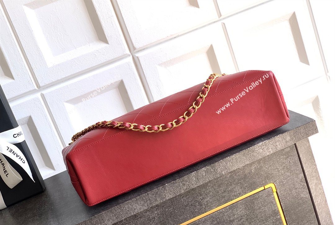 Chanel Calfskin Leather Shopping Bag Red 2026 CH020404 (yezi-260204066)