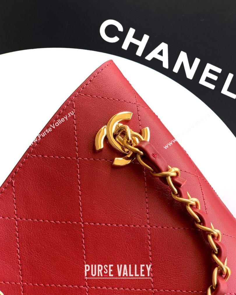 Chanel Calfskin Leather Shopping Bag Red 2026 CH020404 (yezi-260204066)