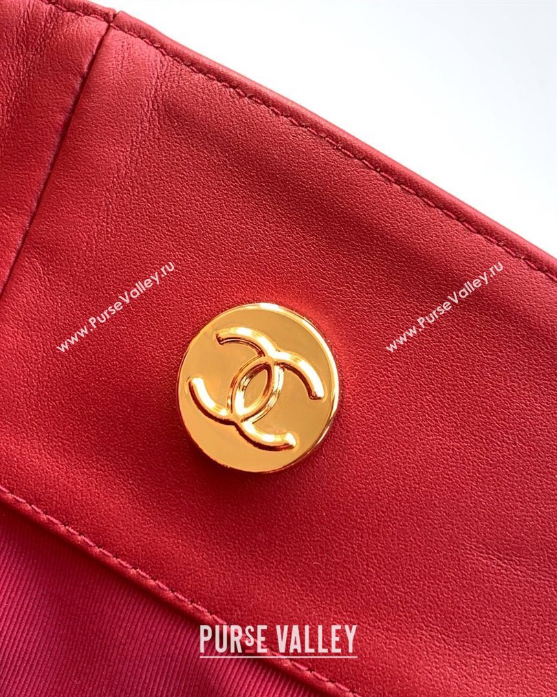 Chanel Calfskin Leather Shopping Bag Red 2026 CH020404 (yezi-260204066)