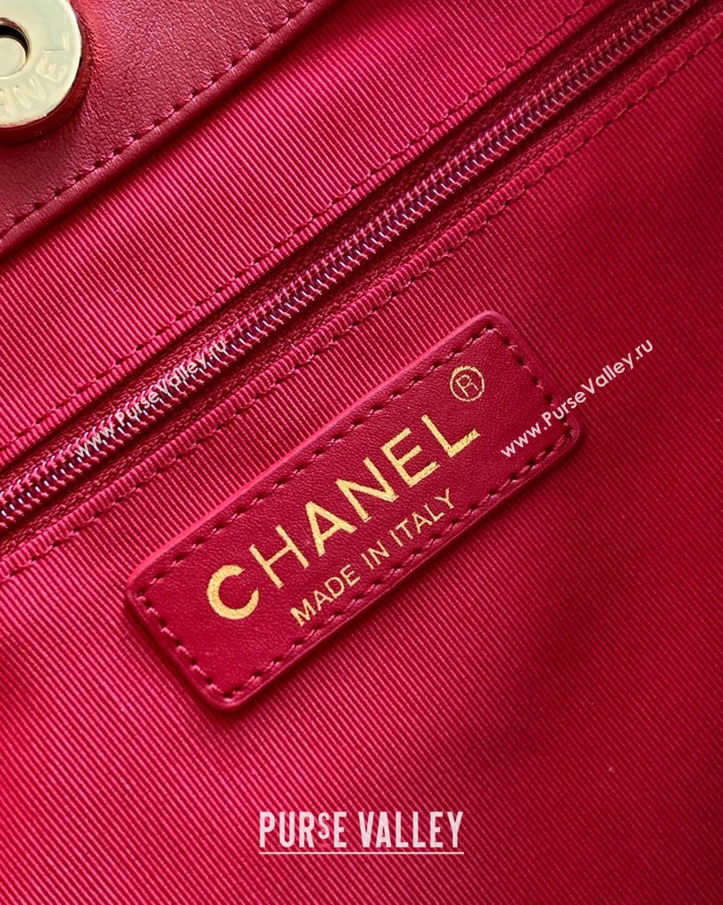 Chanel Calfskin Leather Shopping Bag Red 2026 CH020404 (yezi-260204066)