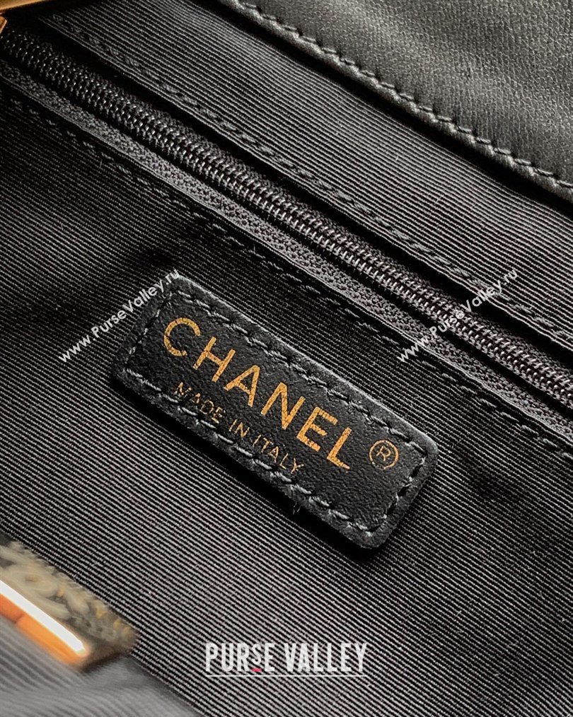 Chanel Calfskin Leather Bucket Bag with Gold-Tone Charm Black 2026 CH020405 (yezi-260204067)