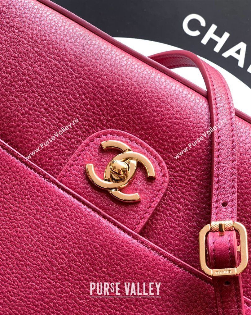 Chanel Grained Calfskin Leather Flap Bag Red 2026 CH020405 (yezi-260204071)