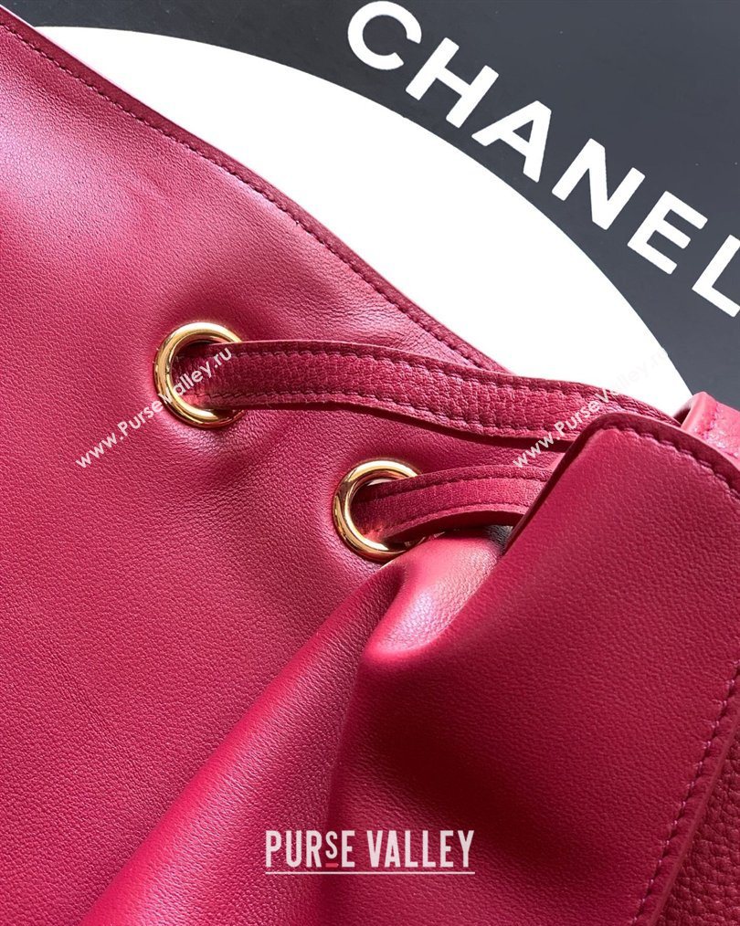 Chanel Grained Calfskin Leather Flap Bag Red 2026 CH020405 (yezi-260204071)