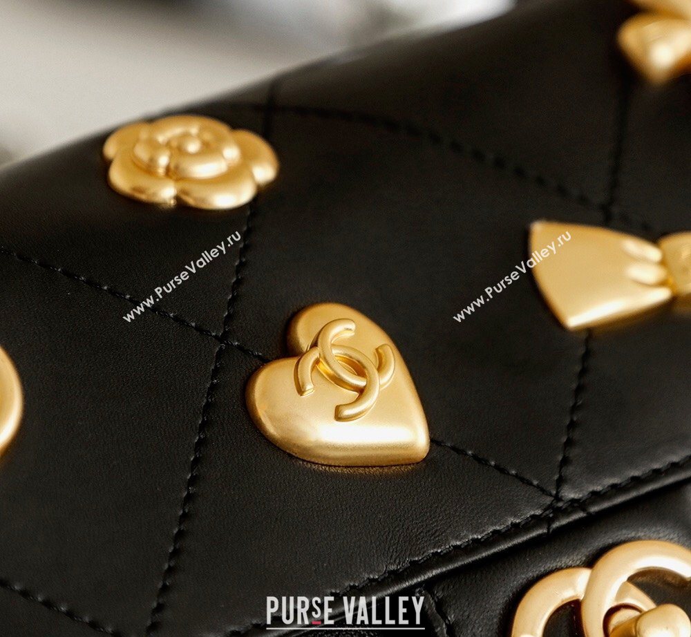 Chanel Calfskin Leather Flap Bag with Gold-Tone Charm Black 2026 CH020405 (yezi-260204068)