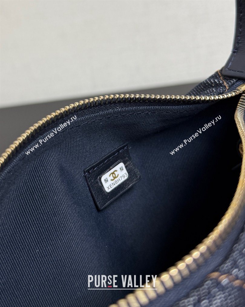 Chanel Quilted Denim Classic Clutch with Chain AP4386 Dark Blue 2026 0204 (yezi-260204052)