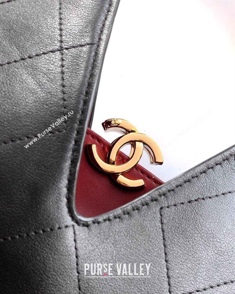 Chanel Calfskin Leather Hobo Bag with Tassel Charm Black 2026 CH020406 (yezi-260204073)