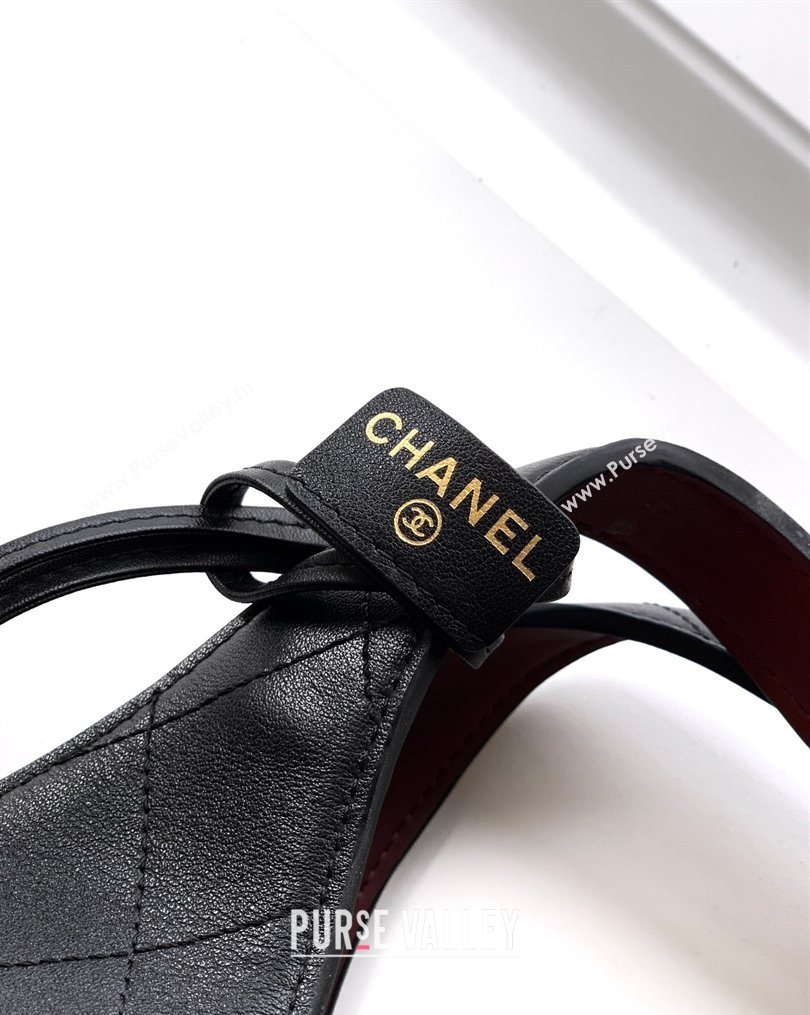 Chanel Calfskin Leather Hobo Bag with Tassel Charm Black 2026 CH020406 (yezi-260204073)