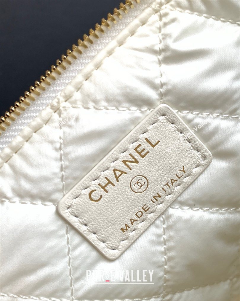 Chanel Striped Printed Fabric Zipped Case Black 2026 AP4990 (yezi-260204095)