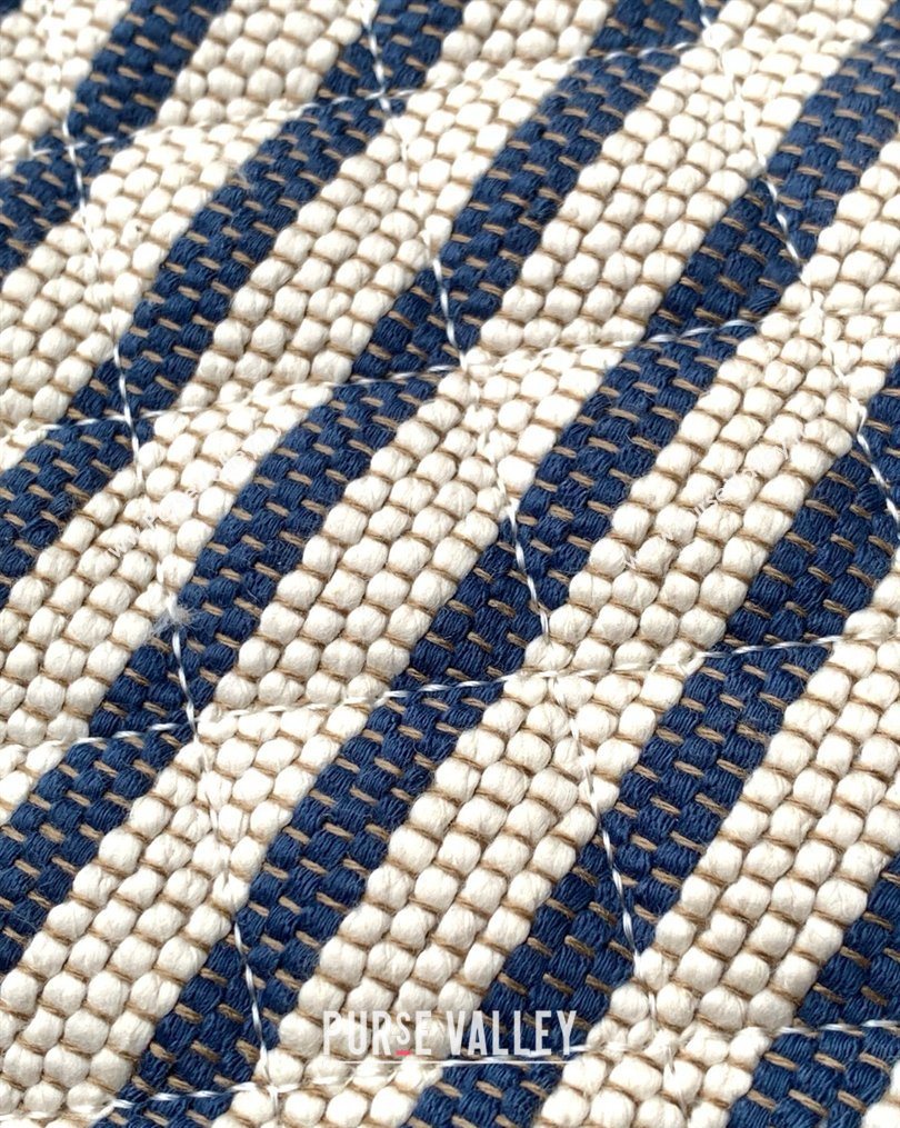 Chanel Striped Printed Fabric Zipped Case Blue 2026 AP4989 (yezi-260204096)