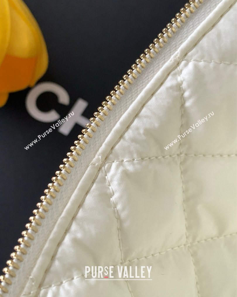 Chanel Striped Printed Fabric Zipped Case Black 2026 AP4989 (yezi-260204098)