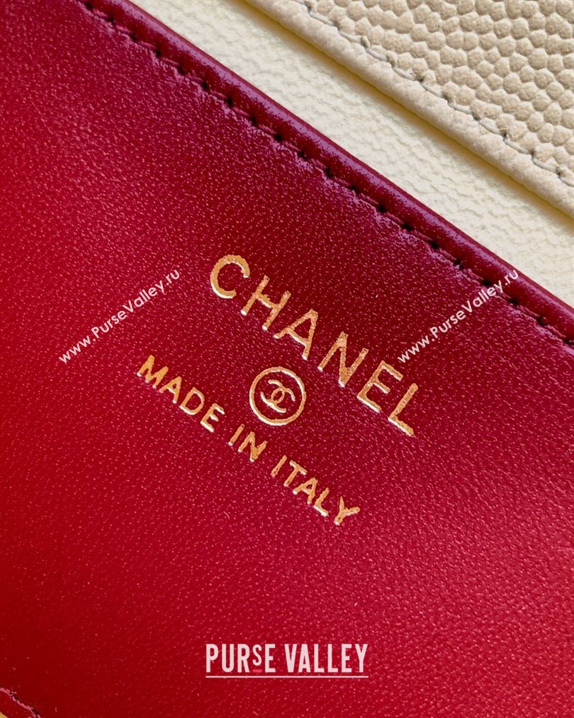 Chanel Grained Shiny Calfskin Leather Clutch with Leather Strap Chick Yellow 2026 AP5068 (yezi-260204087)