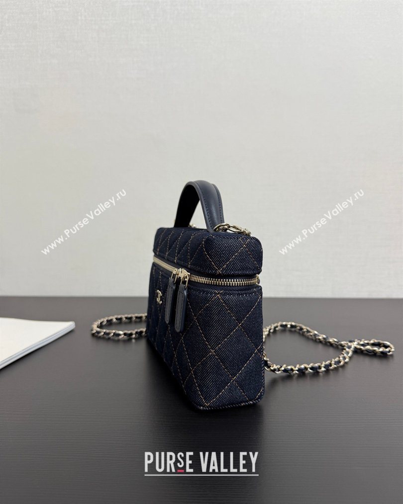 Chanel Quilted Denim Classic Vanity Bag with Chain 2026 AP4385 (yezi-260204051)