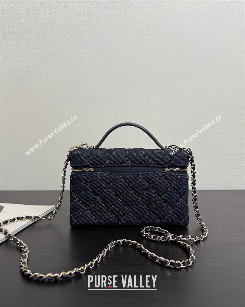 Chanel Quilted Denim Classic Vanity Bag with Chain 2026 AP4385 (yezi-260204051)