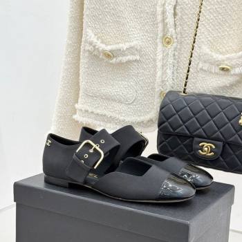 Chanel Grosgrain Patent Leather Mary Janes Ballet Flats Black 2026 G47028 (MD-260306018)