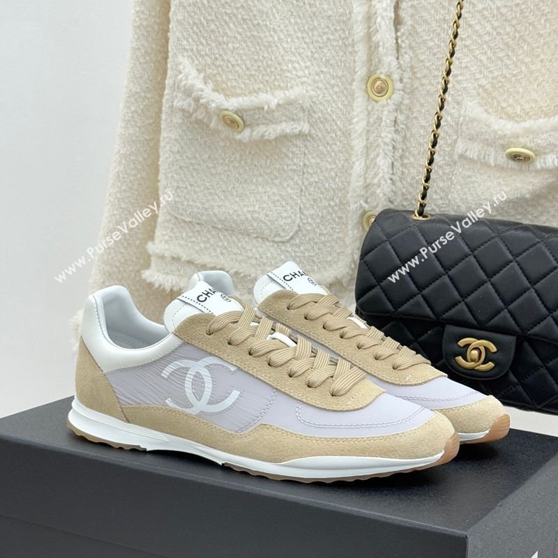 Chanel Fabric Embossed Suede Sneakers Beige 2026 G47127 (MD-260306038)