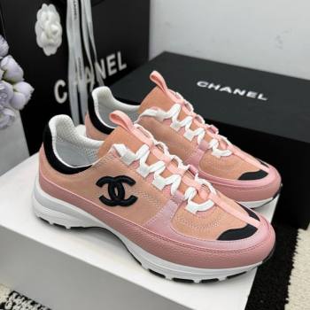 Chanel Calfskin Leather Suede Sneakers Pink 2026 G47010 (MD-260306064)