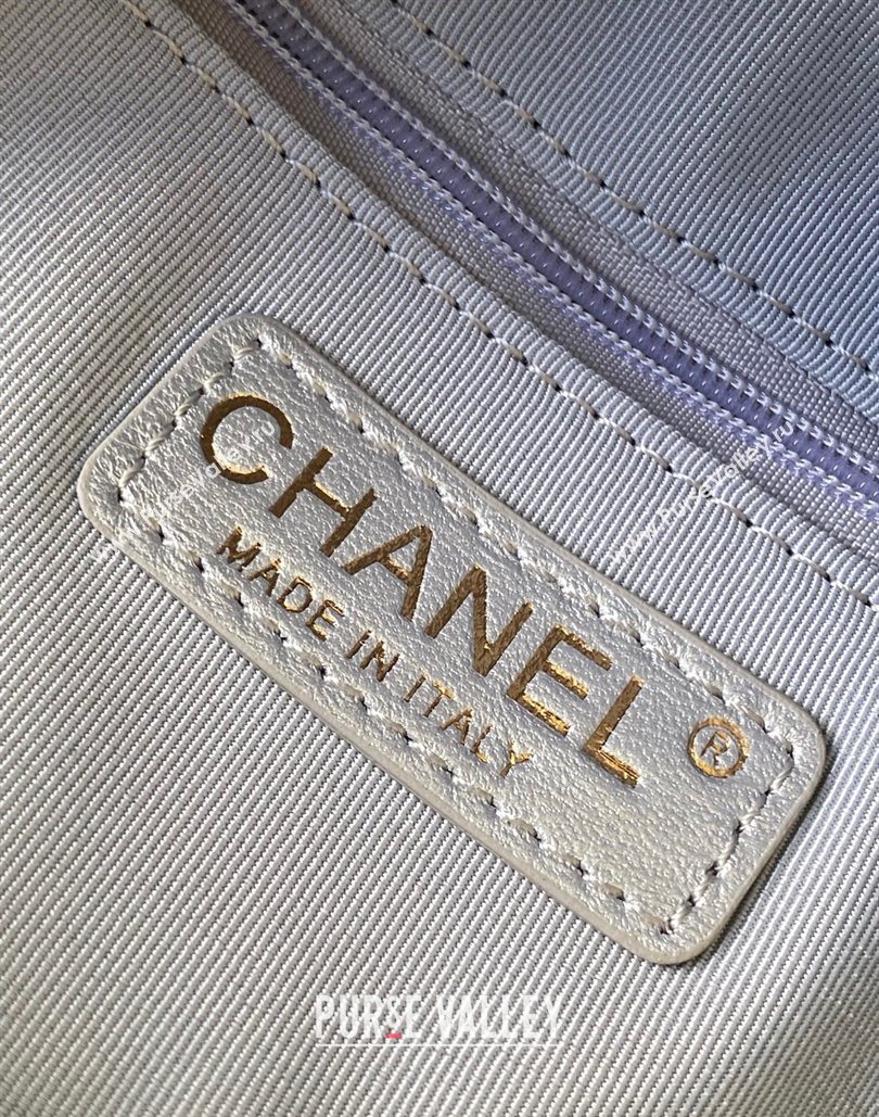 Chanel Small Calfskin Leather Bowling Bag Silver 2025 AS5792 (yezi-251127027)