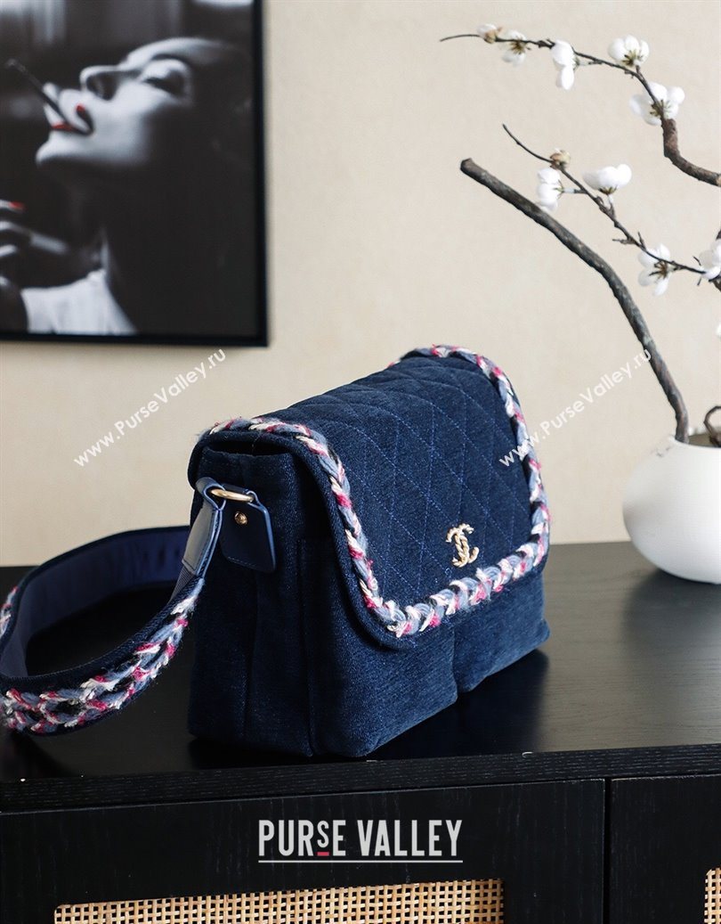 Chanel Denim Flap Bag Navy Blue 2025 CH101005 (yezi-251010095)