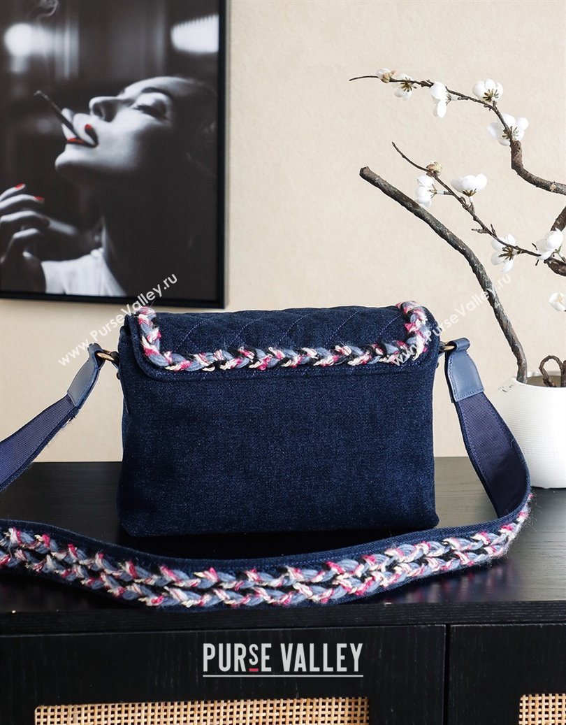 Chanel Denim Flap Bag Navy Blue 2025 CH101005 (yezi-251010095)