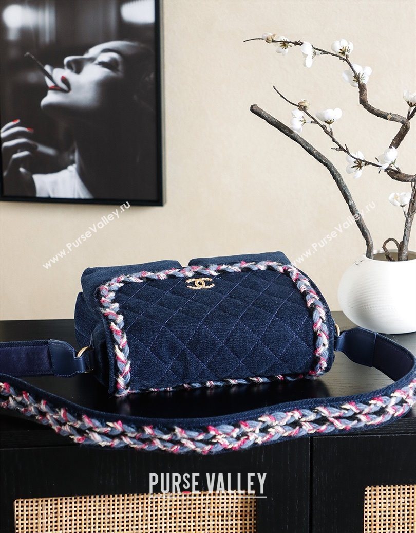 Chanel Denim Flap Bag Navy Blue 2025 CH101005 (yezi-251010095)