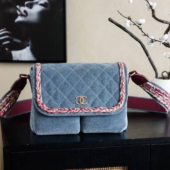 Chanel Denim Flap Bag Blue2 2025 CH101005 (yezi-251010094)