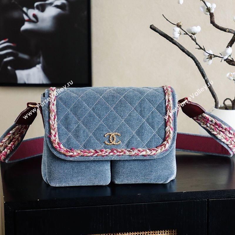 Chanel Denim Flap Bag Blue2 2025 CH101005 (yezi-251010094)