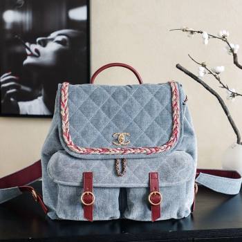 Chanel Denim Backpack Bag Blue2 2025 CH101005 (yezi-251010091)