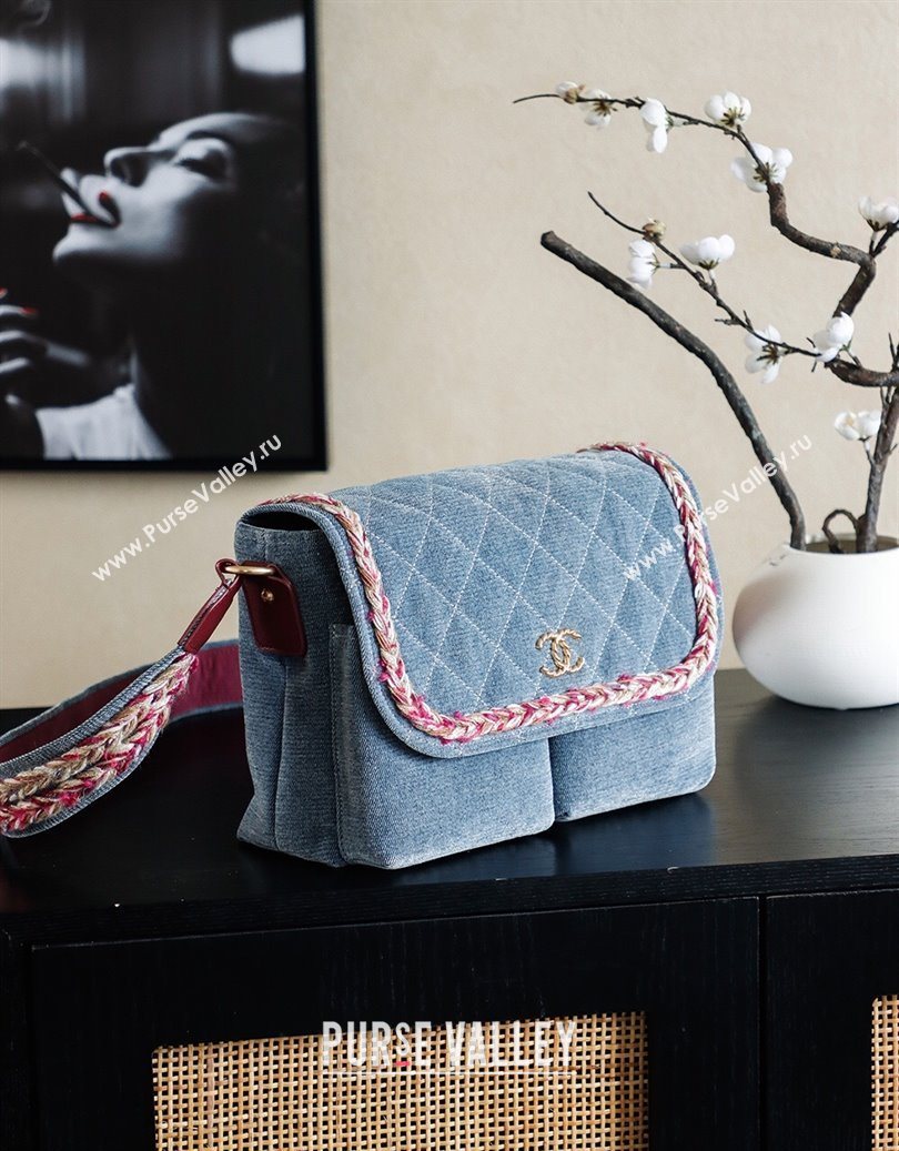 Chanel Denim Flap Bag Blue2 2025 CH101005 (yezi-251010094)