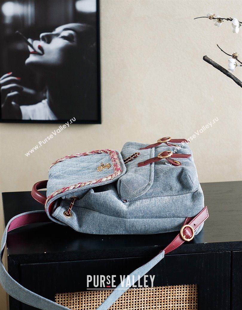 Chanel Denim Backpack Bag Blue2 2025 CH101005 (yezi-251010091)