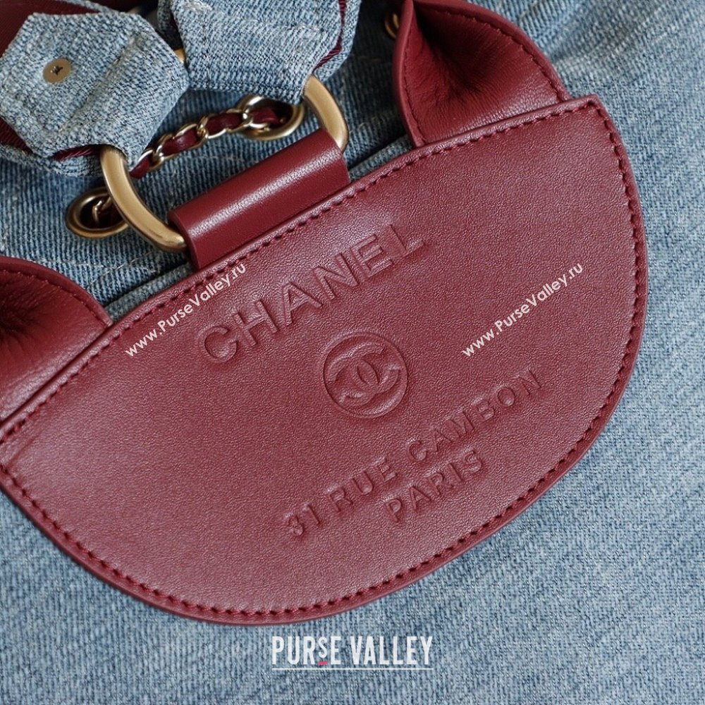 Chanel Denim Backpack Bag Blue2 2025 CH101005 (yezi-251010091)