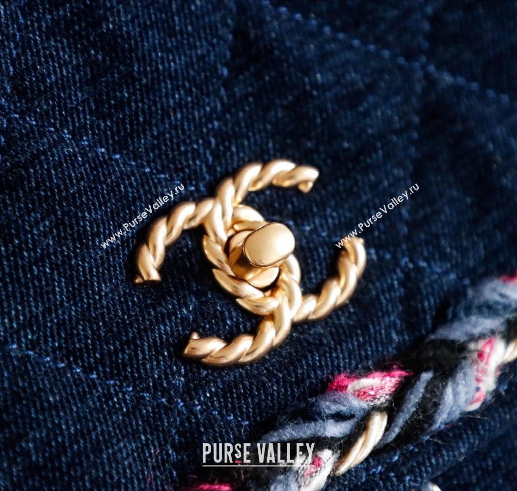 Chanel Denim Backpack Bag Navy Blue 2025 CH101005 (yezi-251010092)