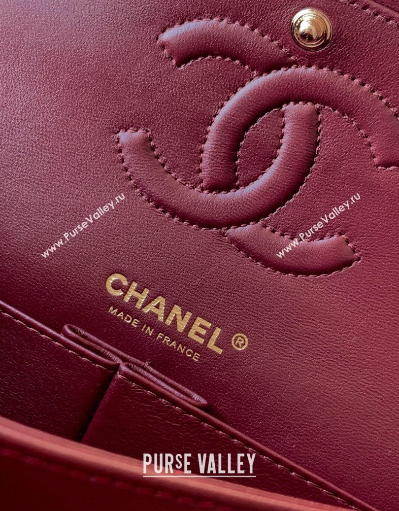 Chanel Velvet Classic 11.12 Flap Handbag Red 2025 A01112 (yezi-251011060)