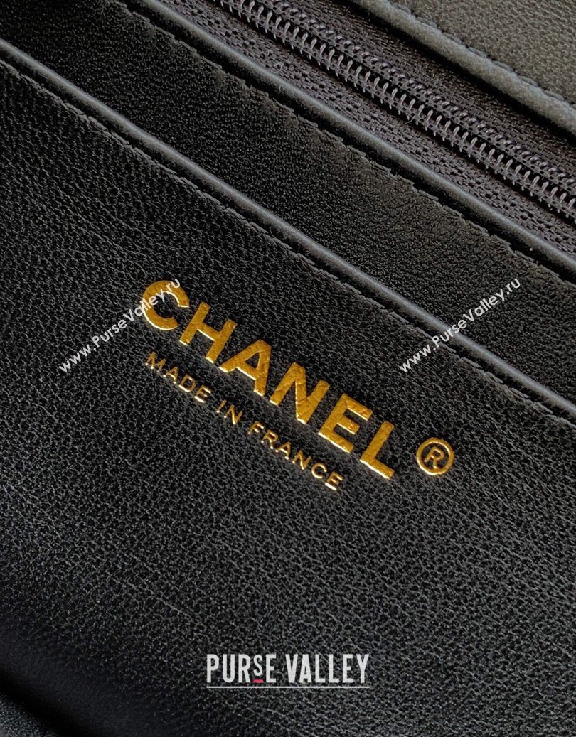 Chanel Velvet Classic Mini Flap Handbag Black 2025 A69900 (yezi-251011063)