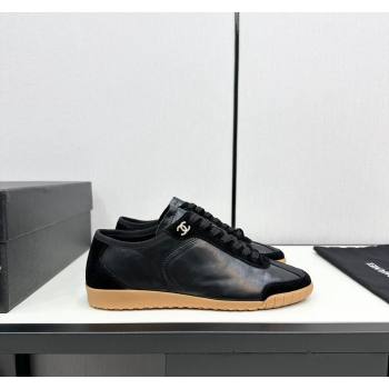 Chanel Calfskin Suede Sneakers Black 2024 CH091024 (KL-241017002)