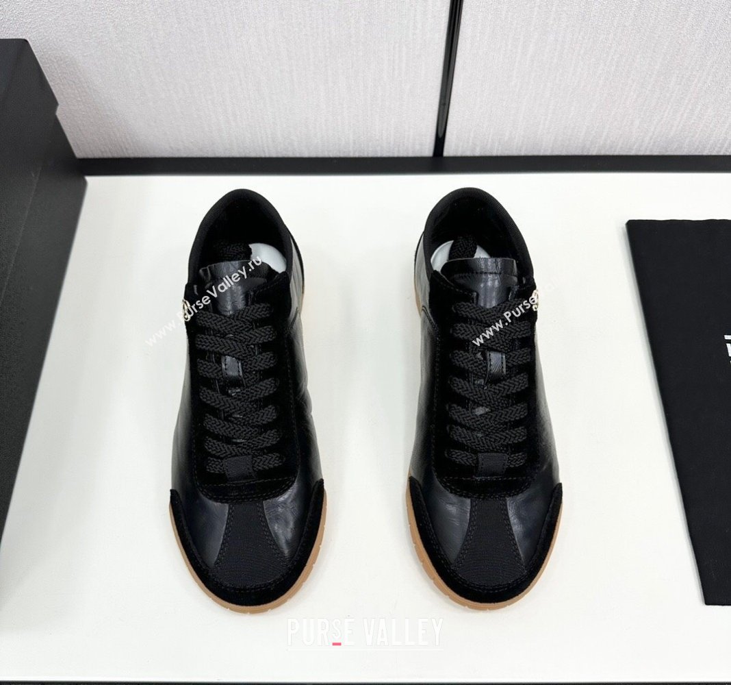 Chanel Calfskin Suede Sneakers Black 2024 CH091024 (KL-241017002)