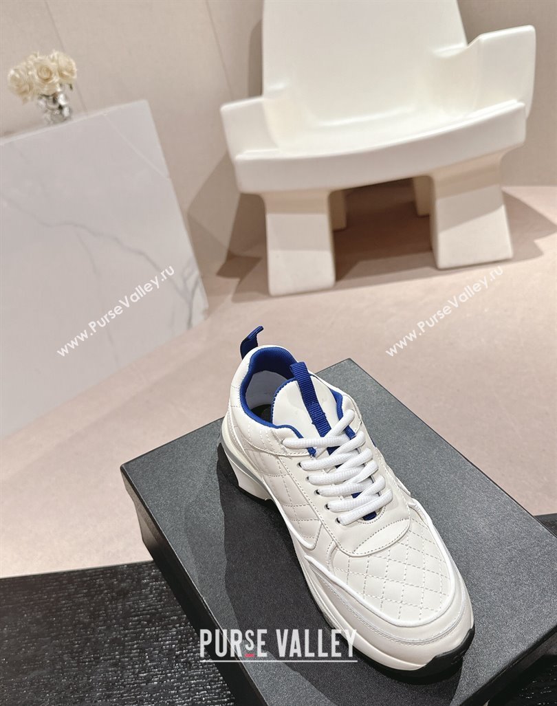 Chanel Quilted Calfskin Sneakers White2 2024 CH1016281 (MD-241016104)