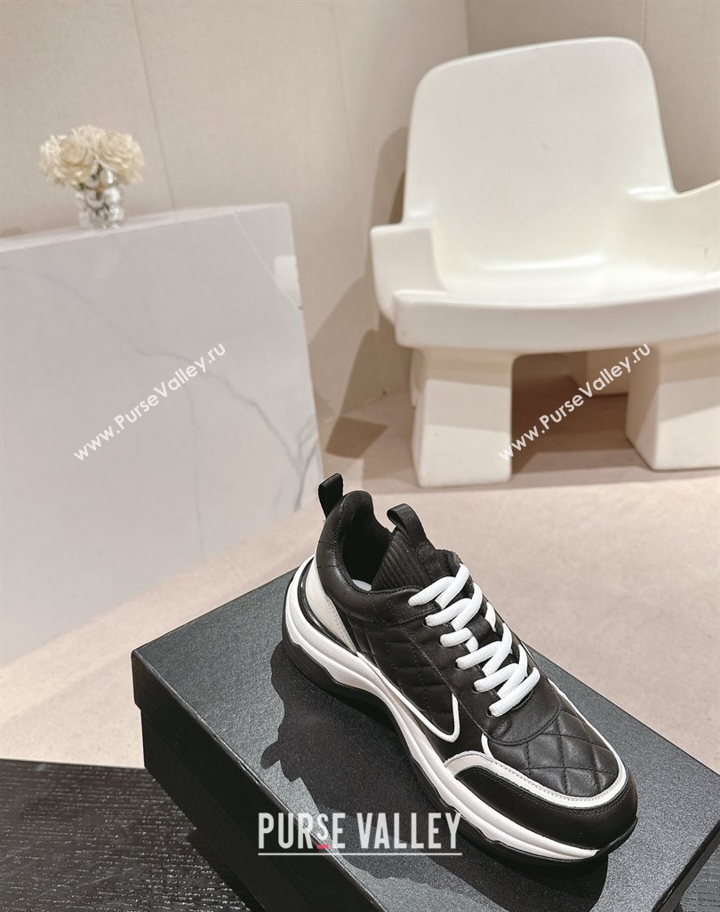 Chanel Quilted Calfskin Sneakers Black 2024 CH1016282 (MD-241016107)