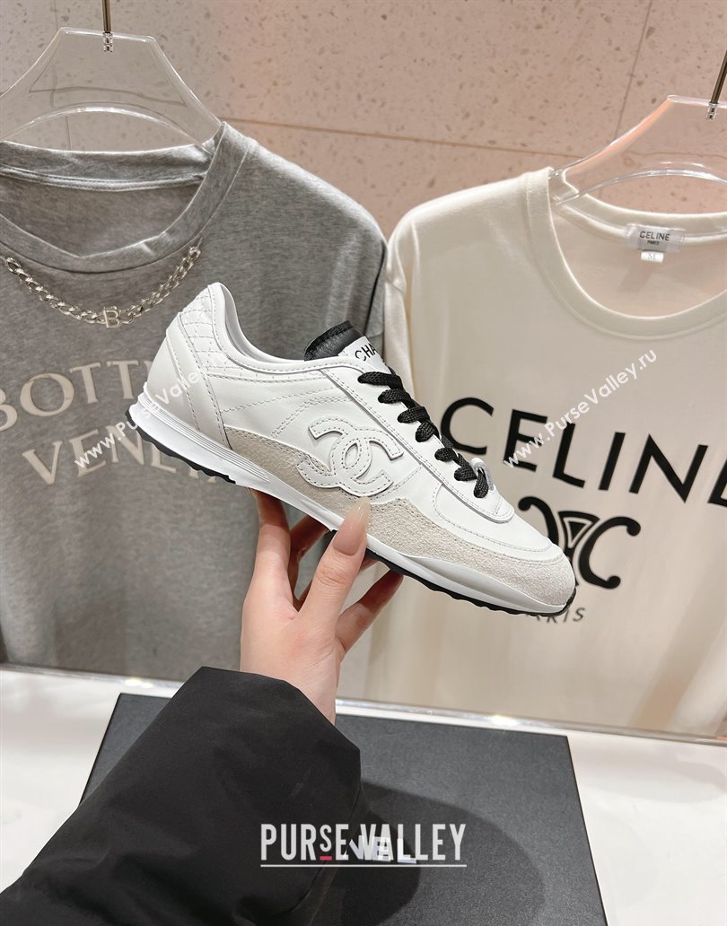 Chanel Calfskin Sneakers White 2025 G46372 (MD-250417053)
