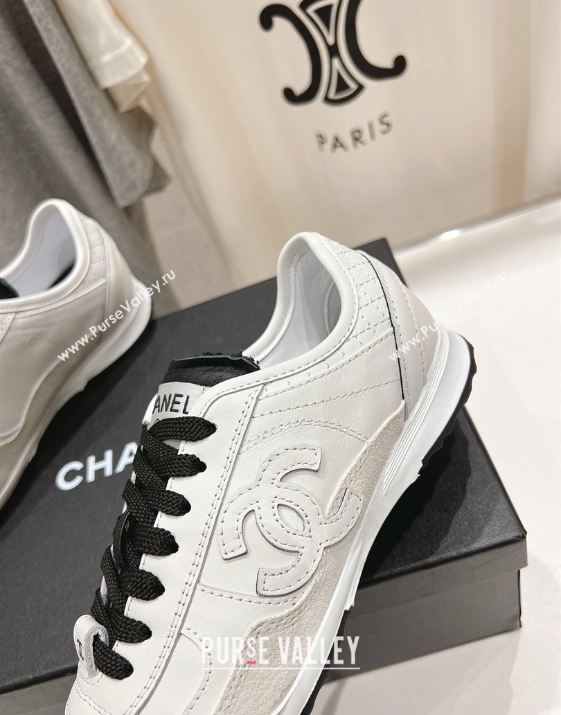 Chanel Calfskin Sneakers White 2025 G46372 (MD-250417053)