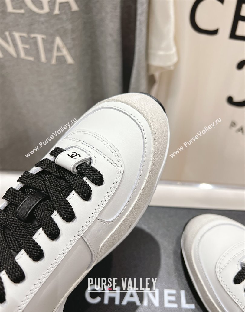 Chanel Calfskin Sneakers White 2025 G46372 (MD-250417053)