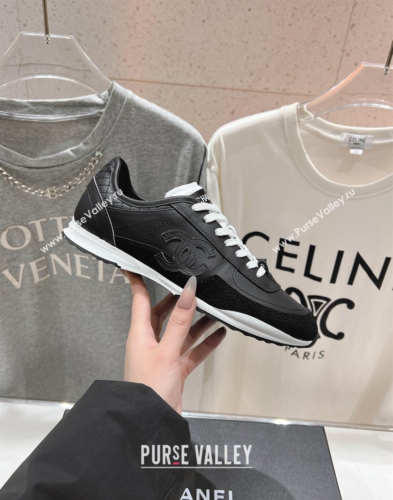 Chanel Calfskin Sneakers Black 2025 G46372 (MD-250417054)