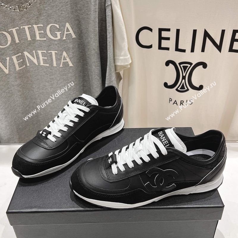 Chanel Calfskin Sneakers Black 2025 G46372 (MD-250417054)