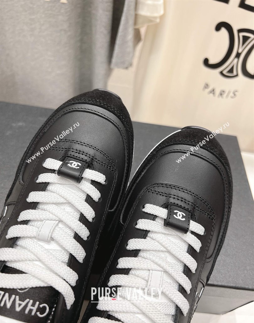 Chanel Calfskin Sneakers Black 2025 G46372 (MD-250417054)