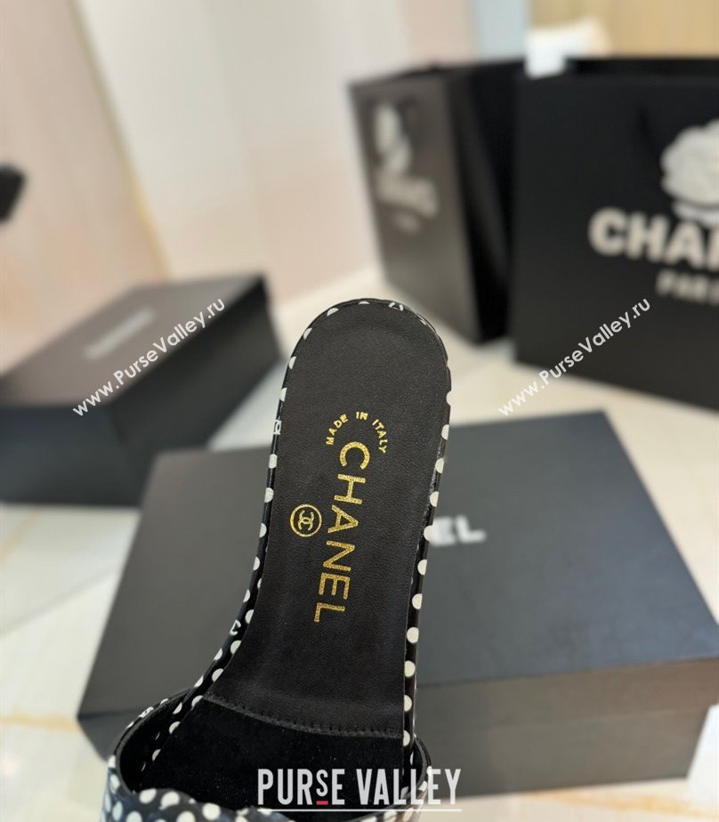 Chanel Camellia Bloom Lambskin Flat Slides Sandal G45499 Black 2025 (MD-250417105)
