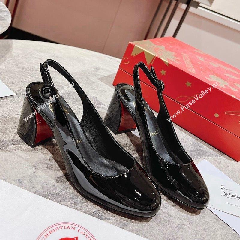 Christian Louboutin So Jane Slingback Pumps 5.5cm in Patent Leather 2023 (MD-231014012)