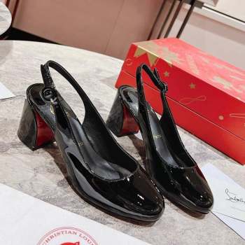 Christian Louboutin So Jane Slingback Pumps 5.5cm in Patent Leather 2023 (MD-231014012)